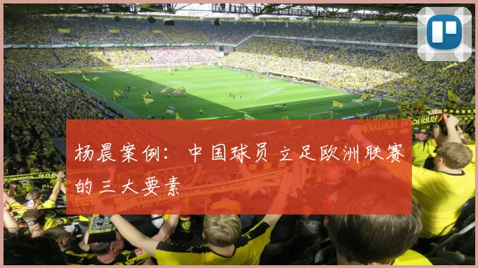 杨晨案例：中国球员立足欧洲联赛的三大要素
